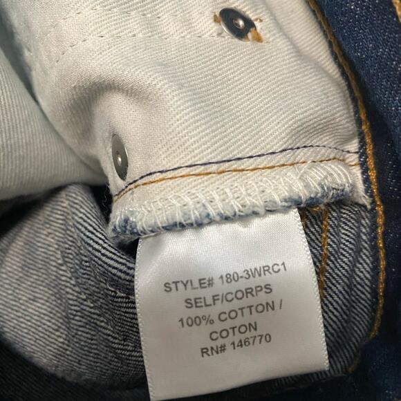 Re/Done Relaxed Cropped Ankle frayed blue Jeans size 25 - Picture 8 of 13